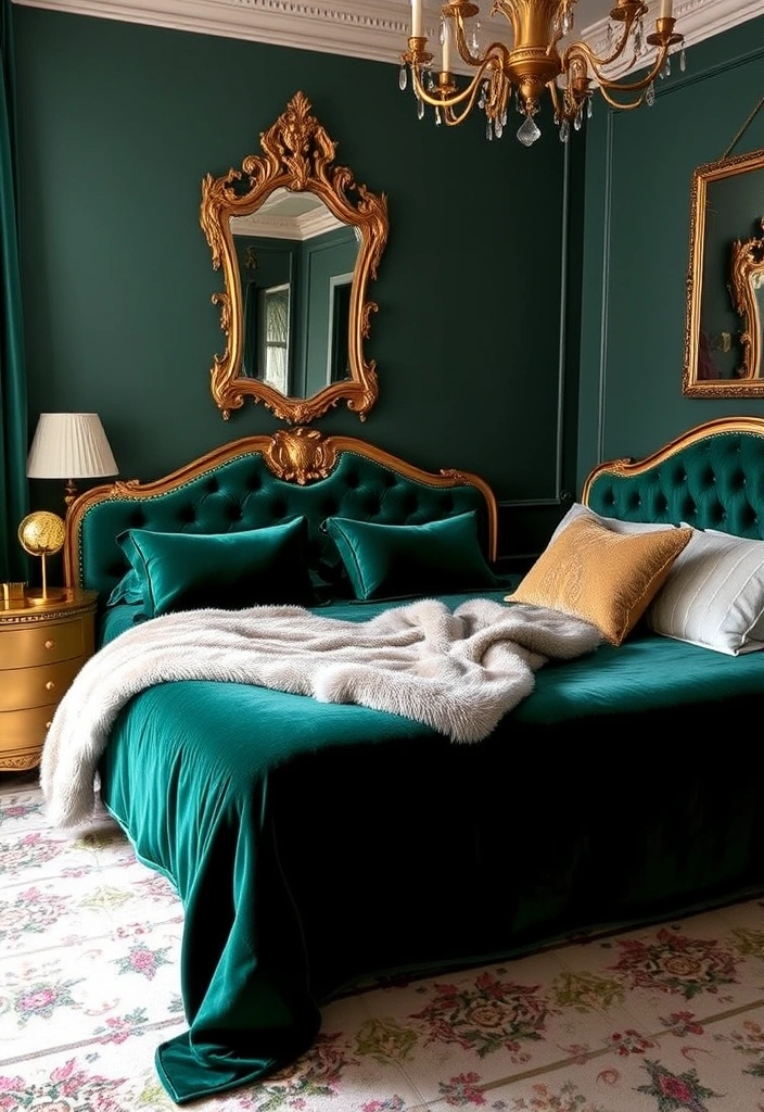 21 Cozy & Inspiring Guest Bedroom Ideas You’ll Want to Steal Right Now! - 9. Vintage Glam