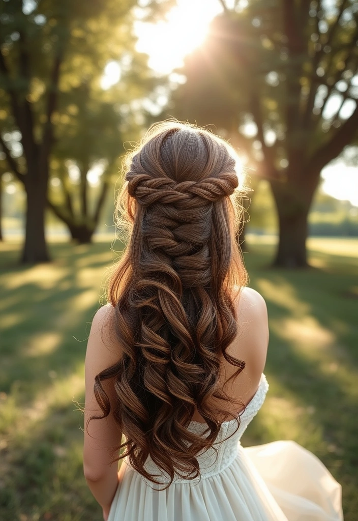 22 Stunning Hairstyles With Deep Wave Hair That Will Make You the Center of Attention! - 10. Twisted Crown Braid