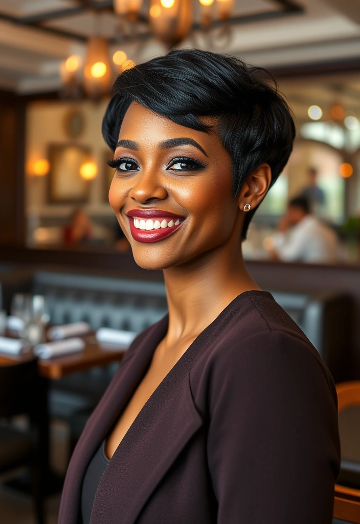 15 Chic Pixie Cuts for Black Women That Will Turn Heads! - 9. Classic Pixie Cut