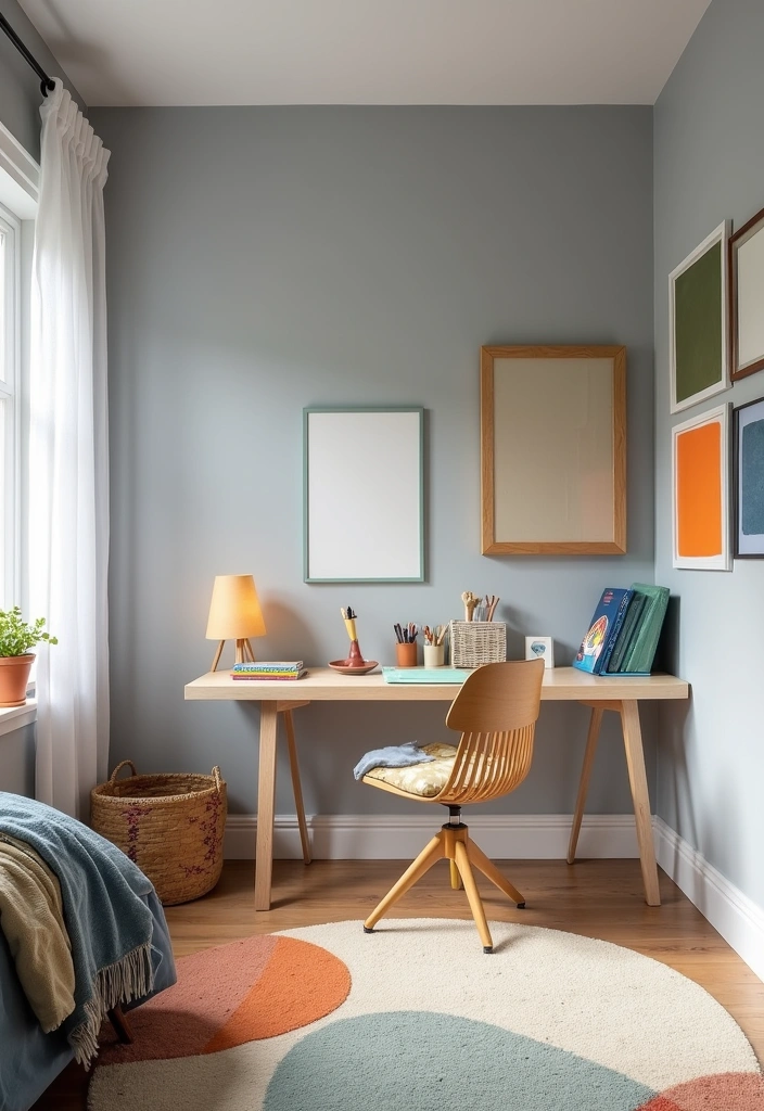 24 Best Paint Colors for Boys Room That Will Make You Want to Move In! - 6. Soft Gray Calm